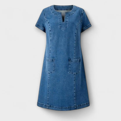 Mathea - Blød Denim Kjole