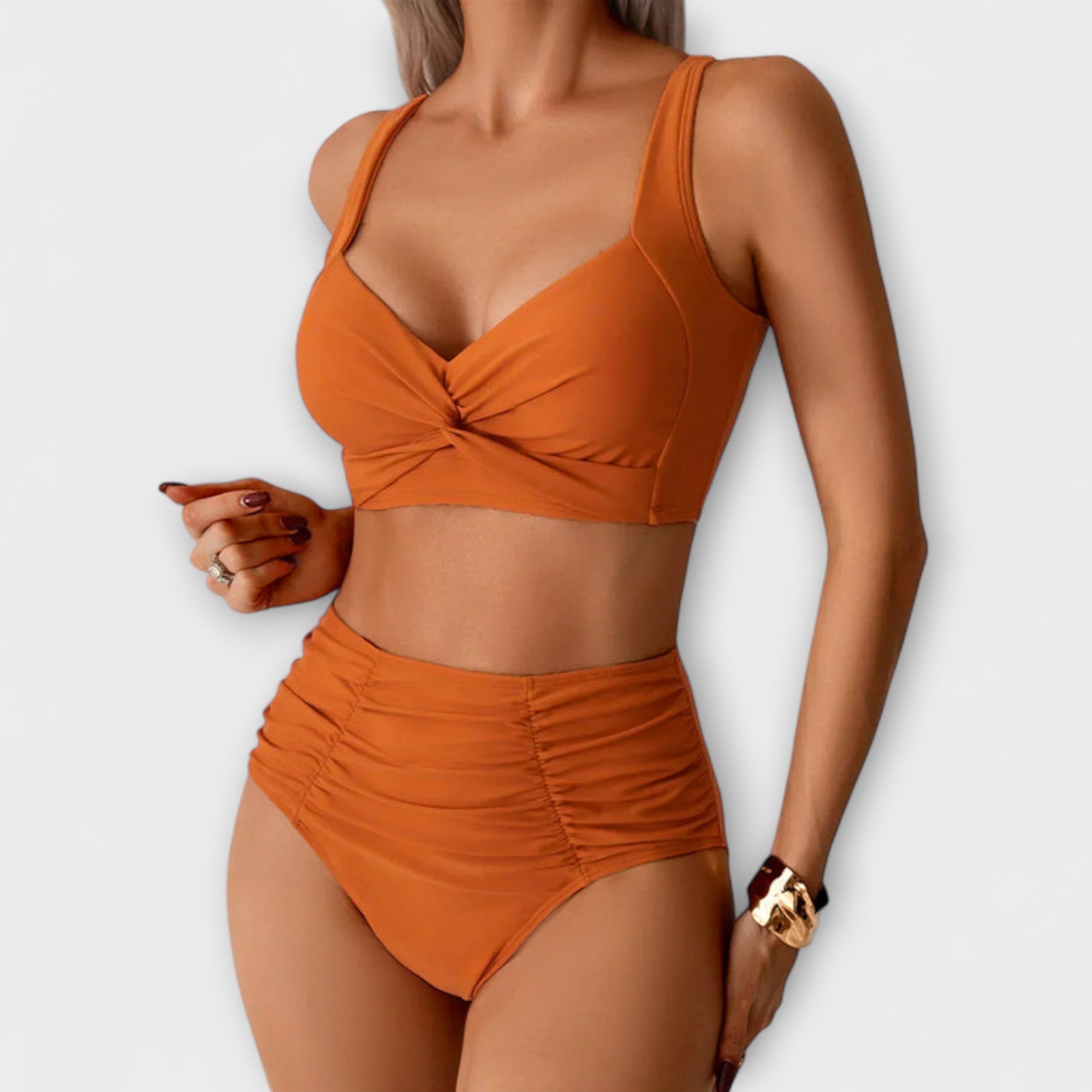 Zoe - Ruffled Bandeau Badedragt
