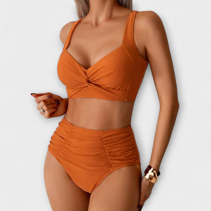 Zoe - Ruffled Bandeau Badedragt