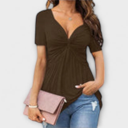 Lina – V-Hals T-Shirt