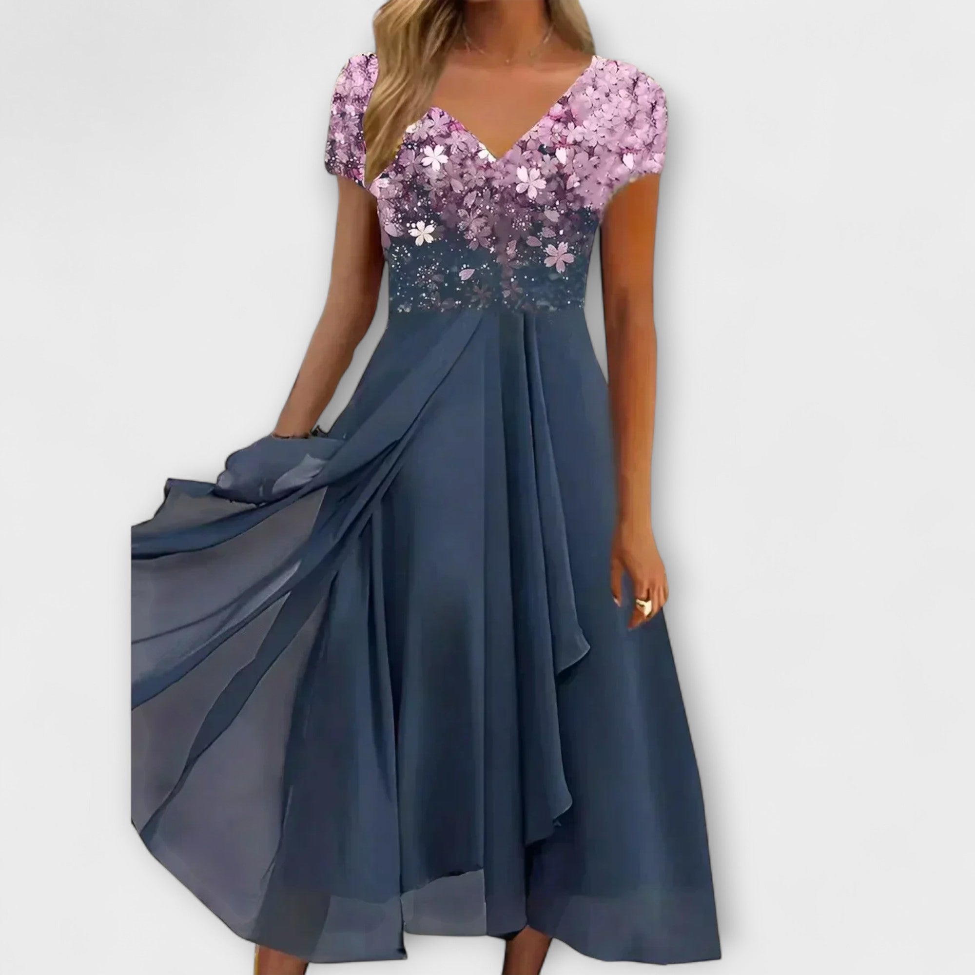 Lara - Kvinders Chiffon Festkjole