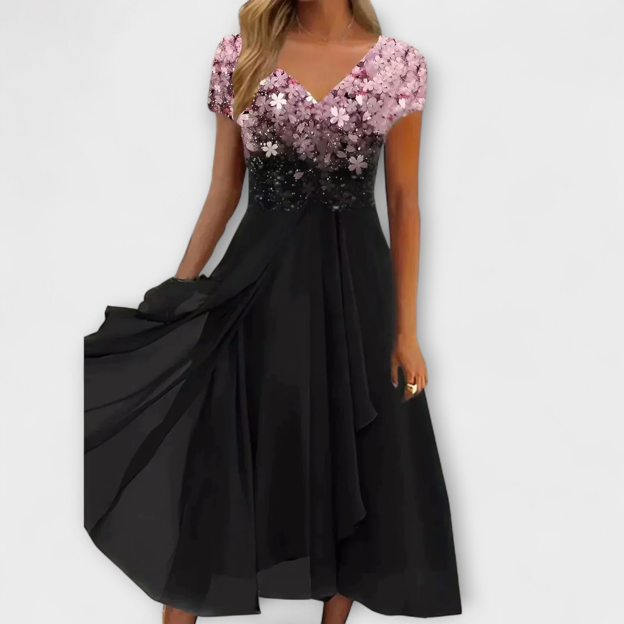 Lara - Kvinders Chiffon Festkjole