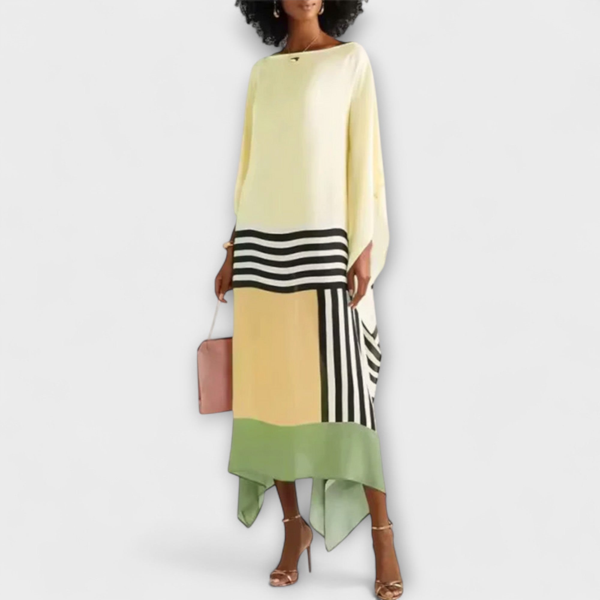 Elenora - Låge skåret geometrisk kaftan