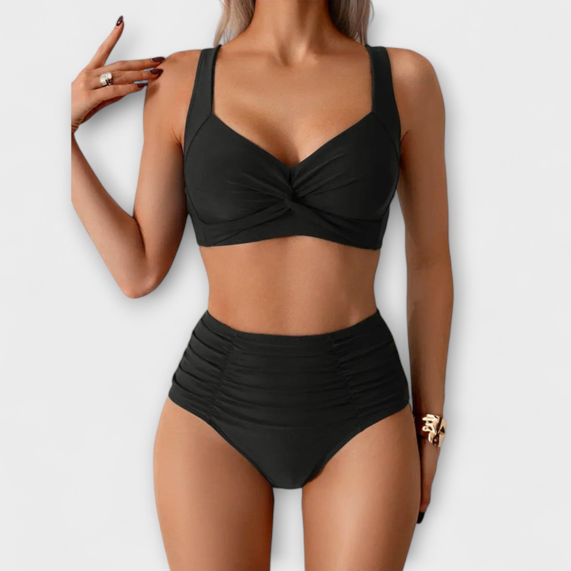 Zoe - Ruffled Bandeau Badedragt