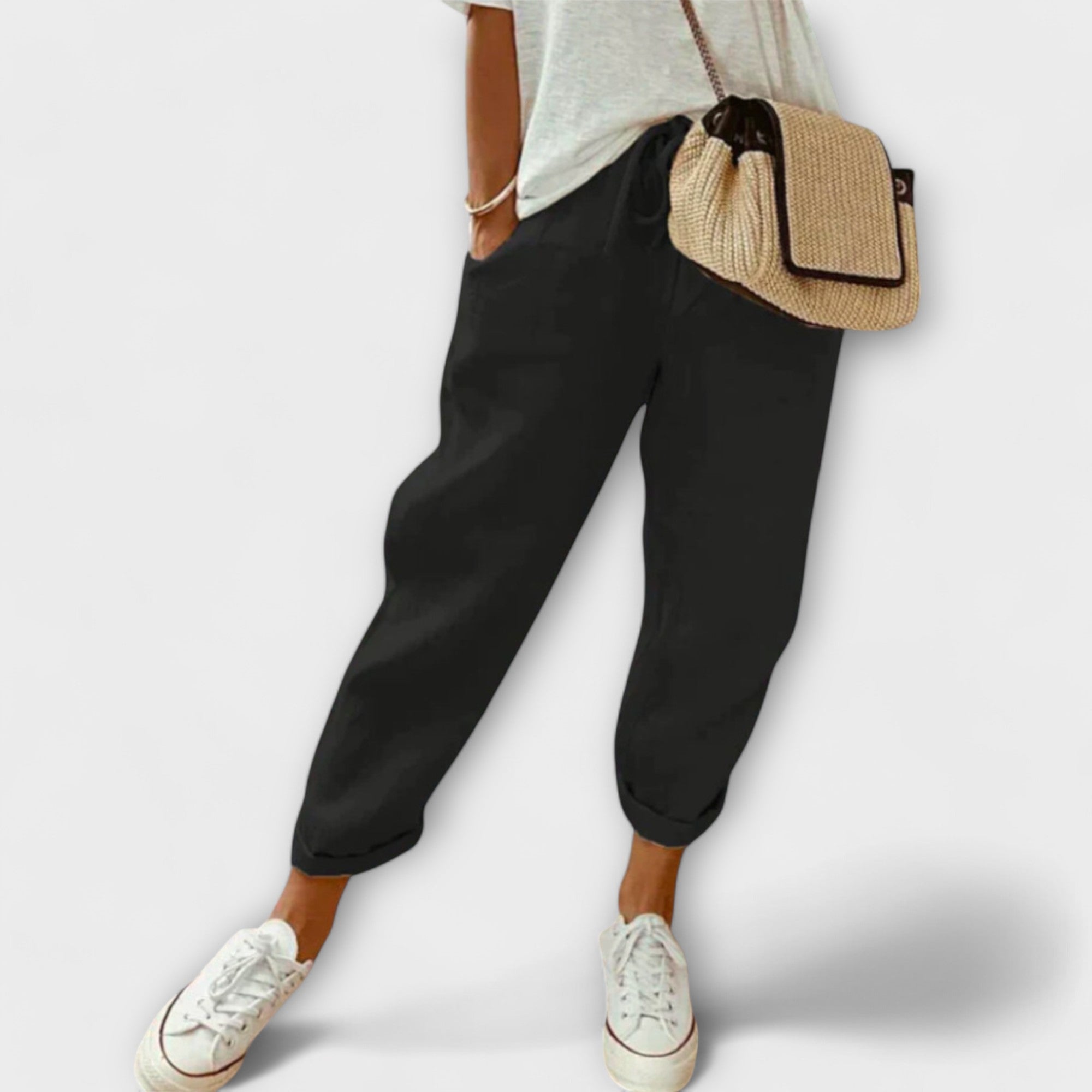 Bibi - Fashionable og Casual Linnedbukser