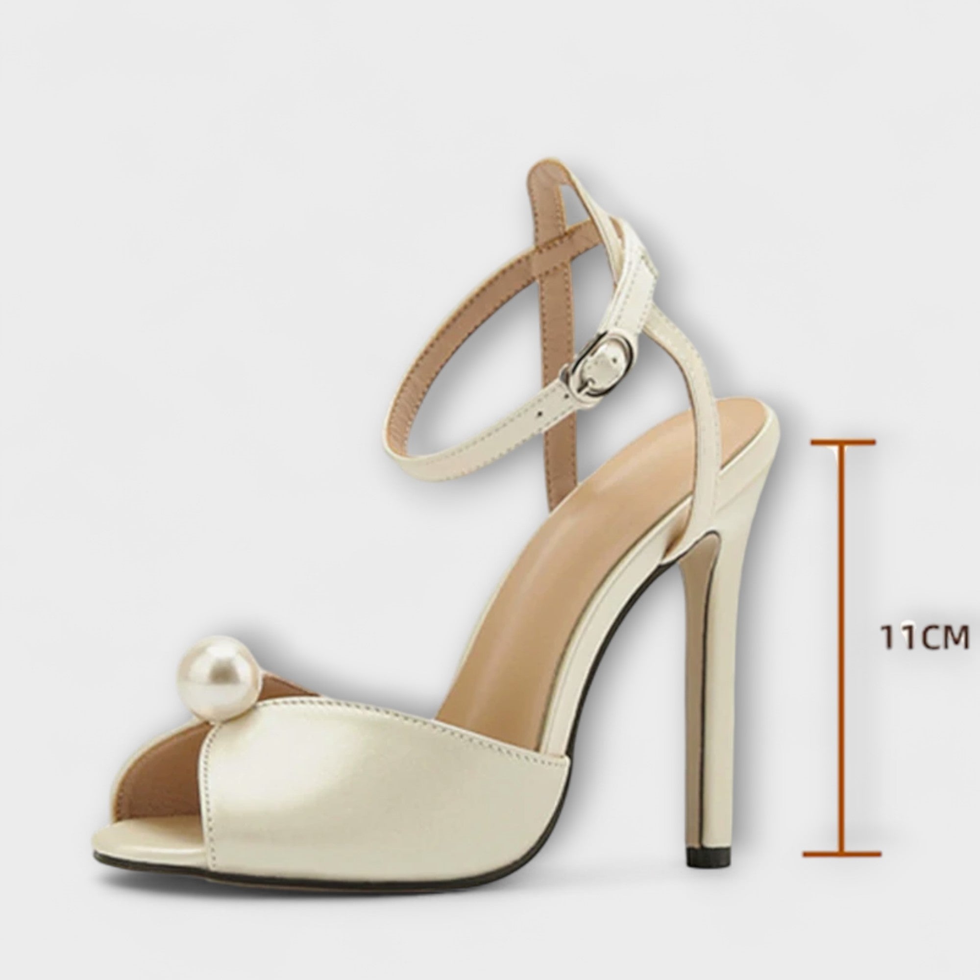 Liyke - Højkvalitets Komfortable Silke Peep Toe