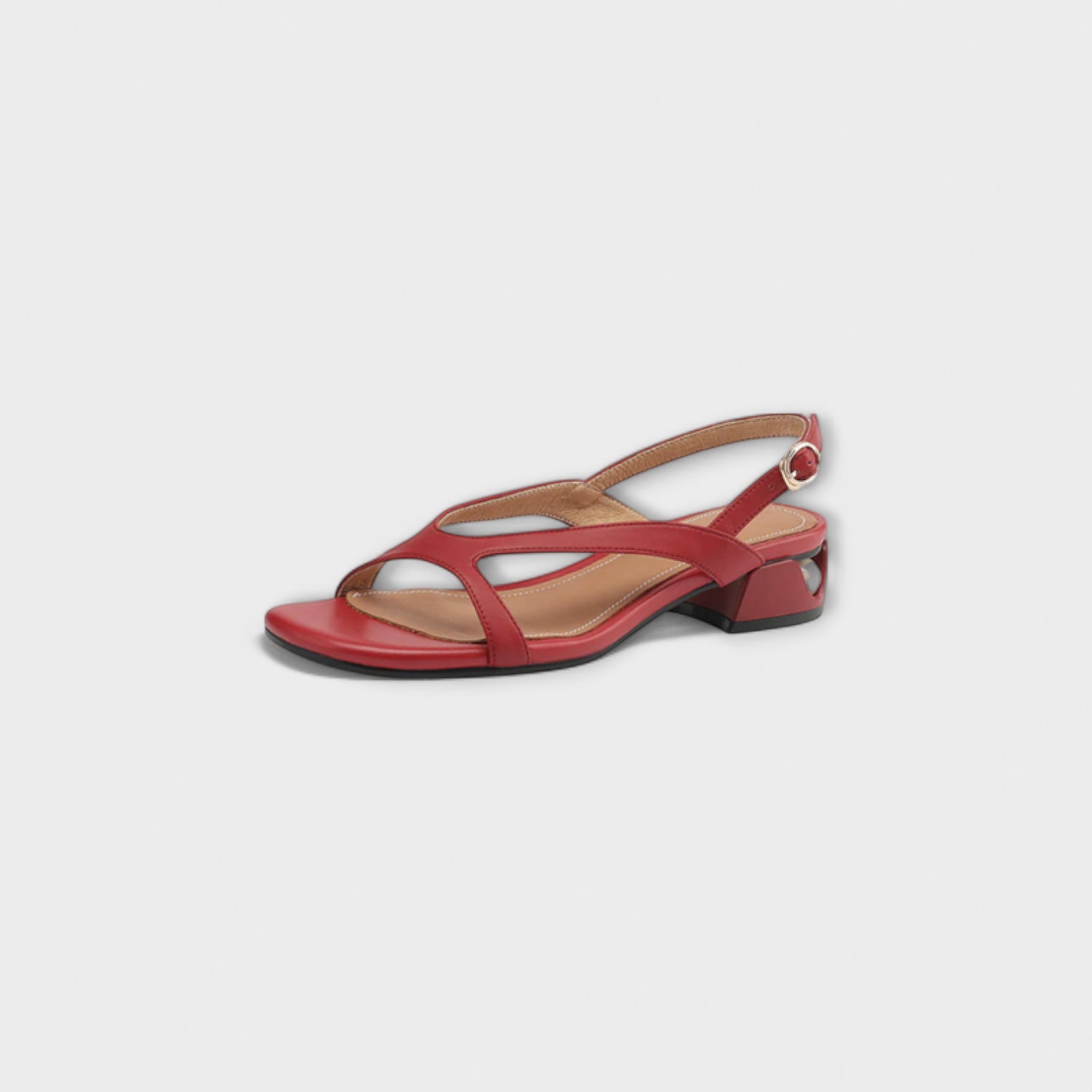 Evelyn - Elegant Flade Sandaler Minna med Raffineret Finish