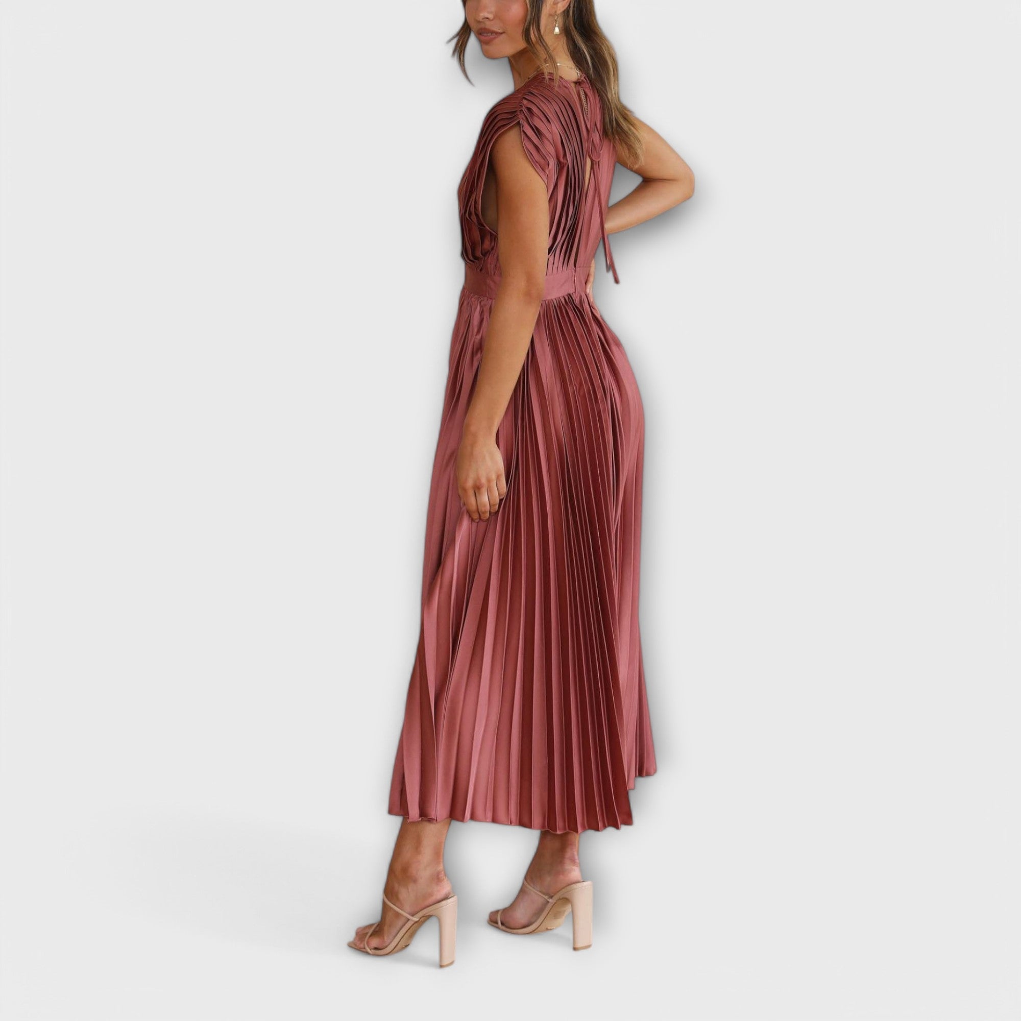 Maria - Stilfuld Plisseret Kjole