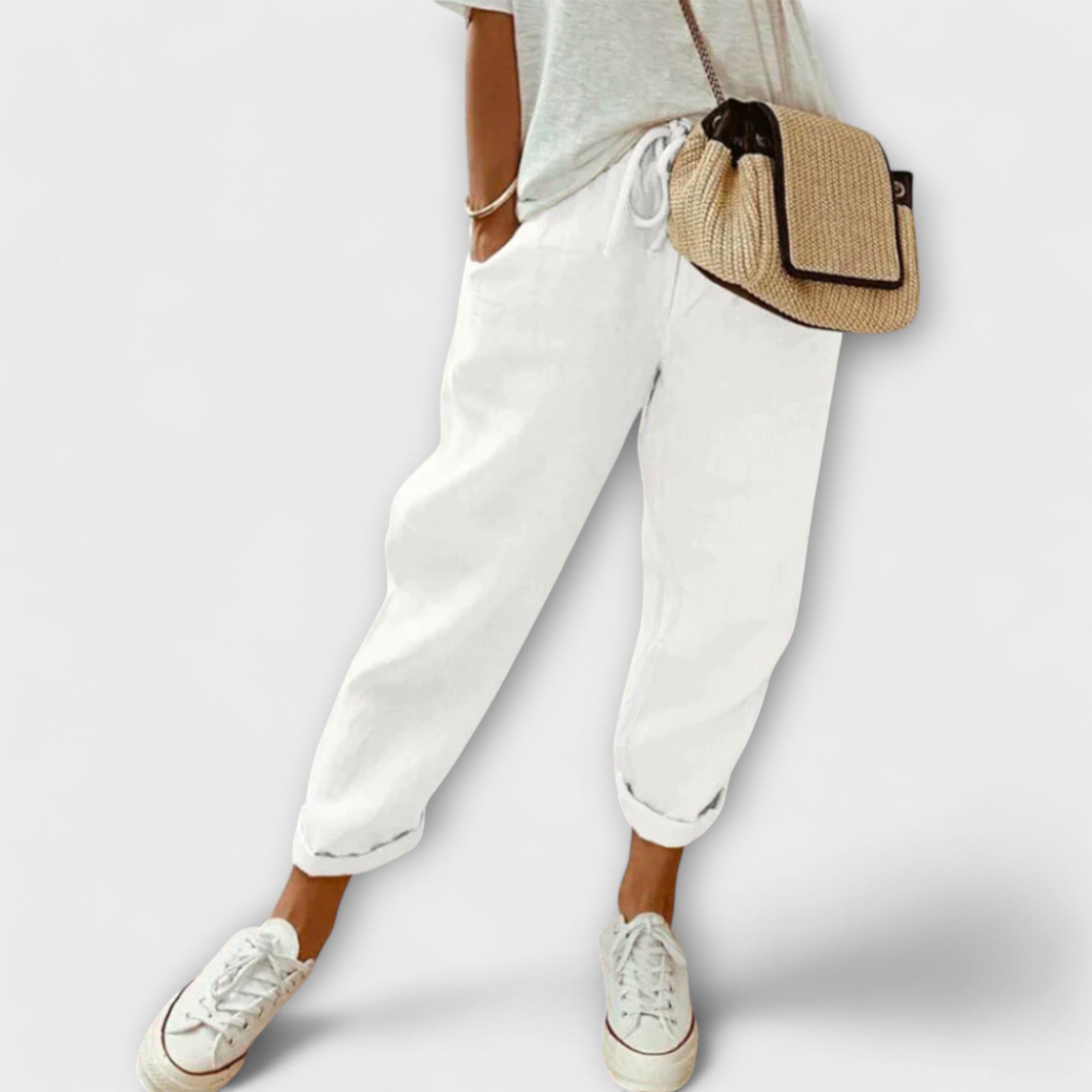 Bibi - Fashionable og Casual Linnedbukser