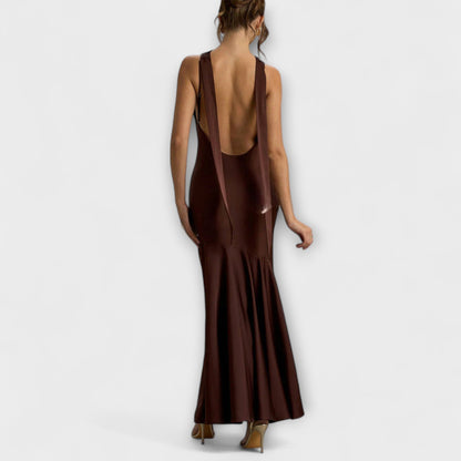 Lennon - Elegant Maxi Kjole i Satin