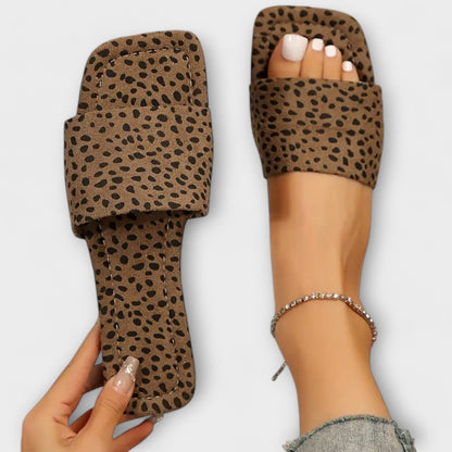 Flade Sko med Leopardprint