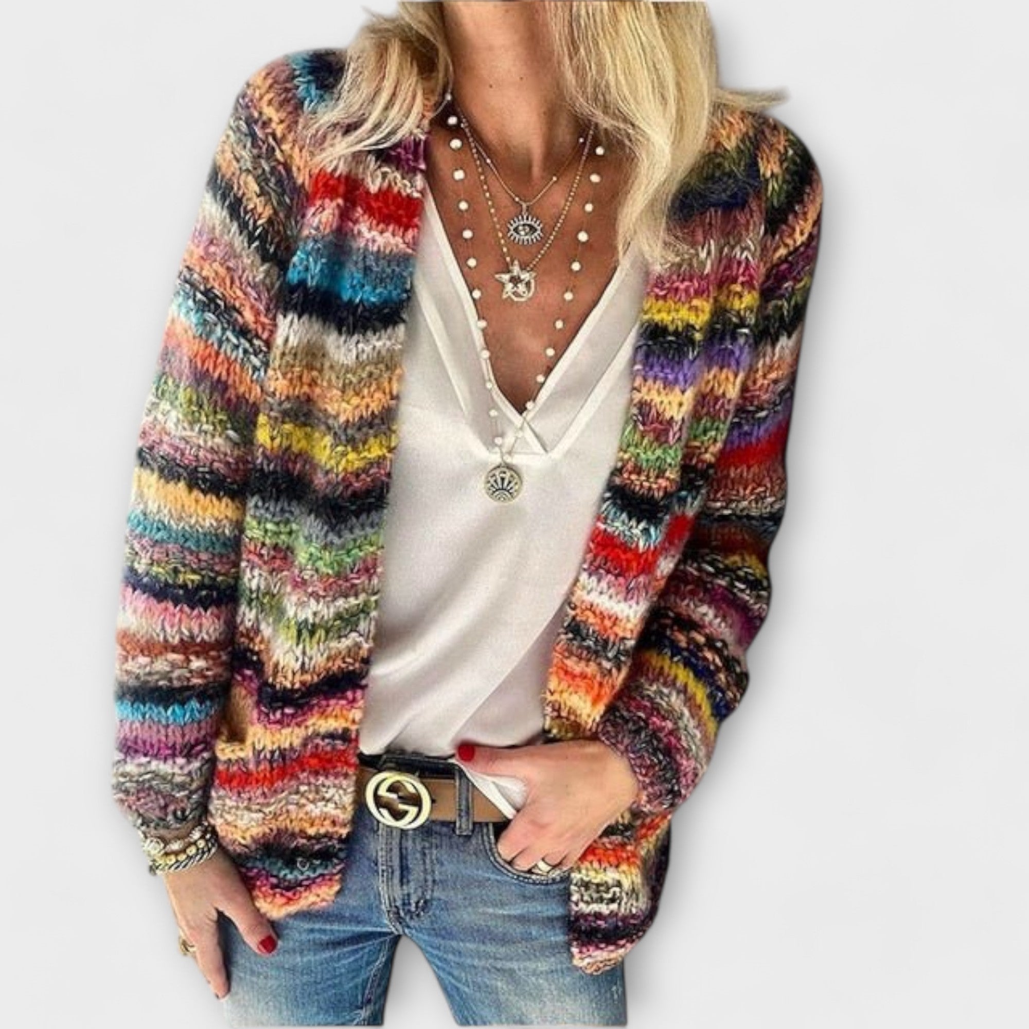 Birgitte - Livlig og Komfortabel Cardigan