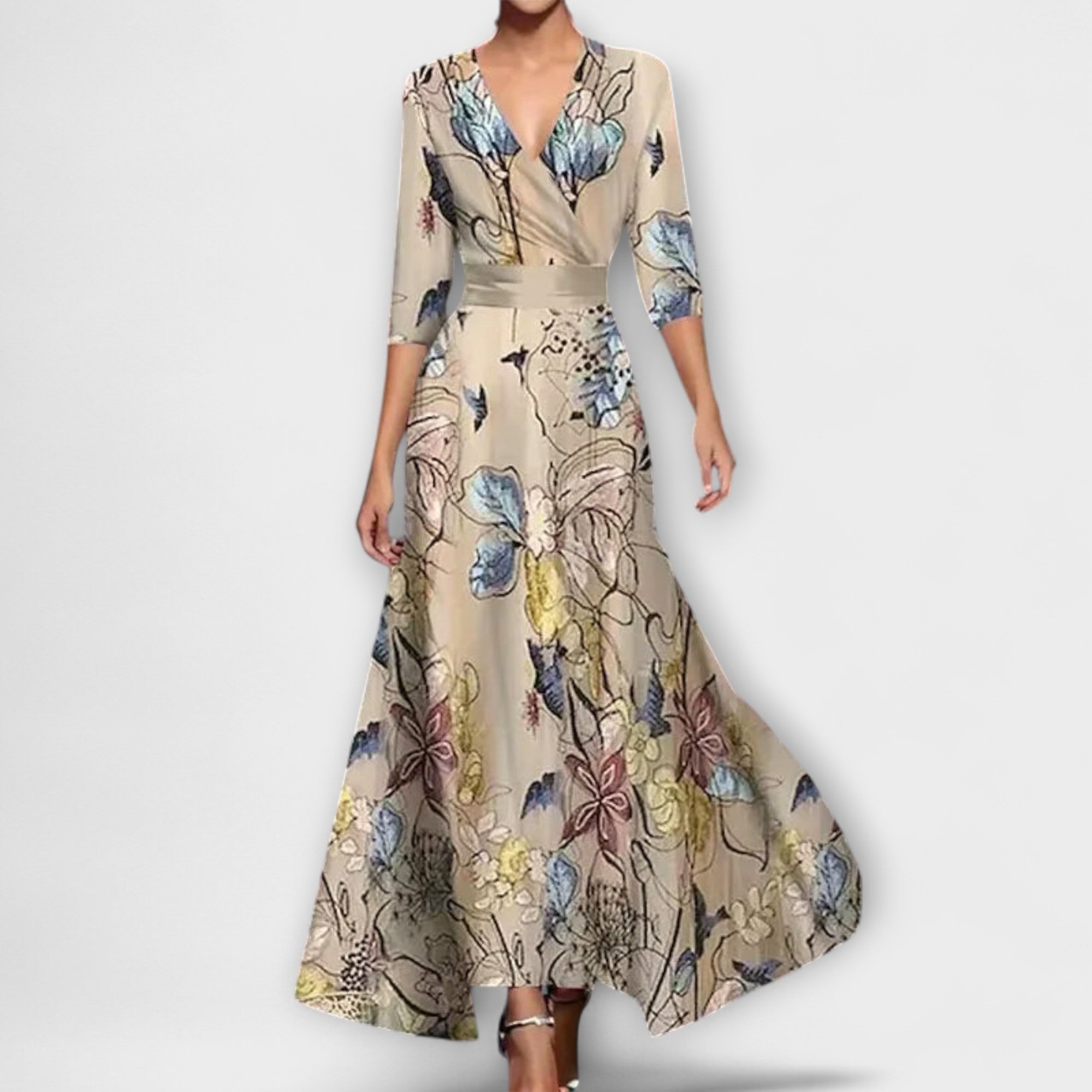 Alma - Elegant Ærmedesign Kvindekjole