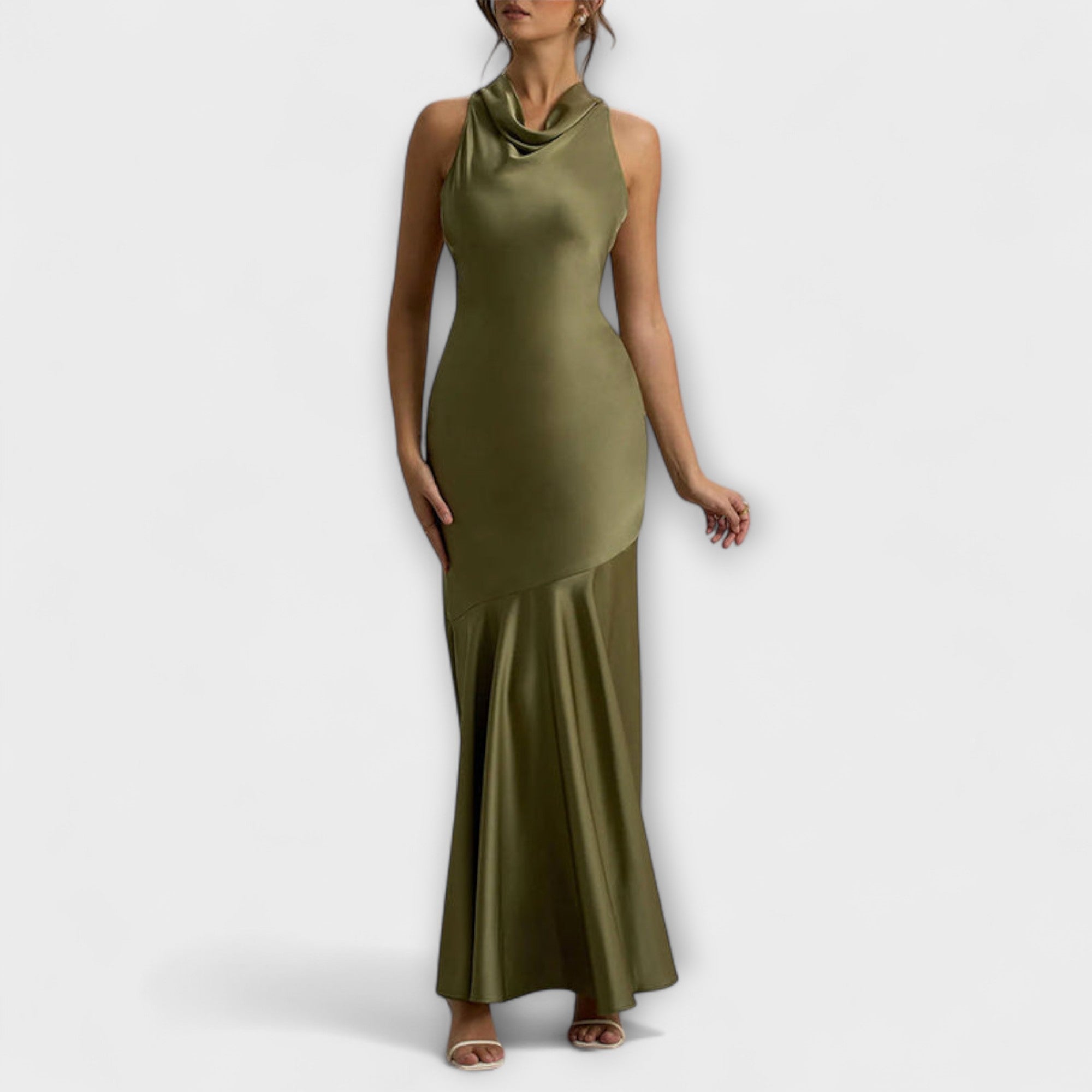 Lennon - Elegant Maxi Kjole i Satin