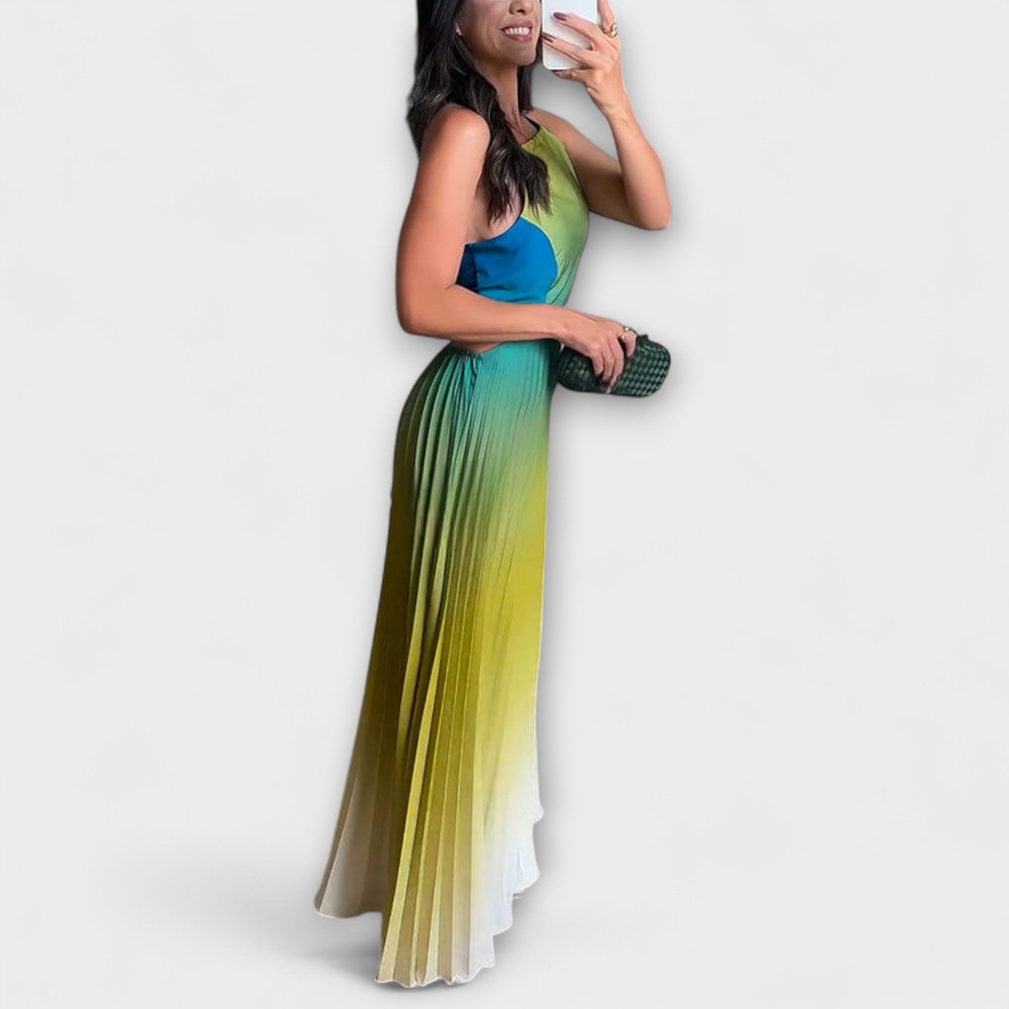 Haven - Stilfuld Rygfri Tie-Dye Maxi Kjole