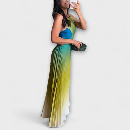 Haven - Stilfuld Rygfri Tie-Dye Maxi Kjole