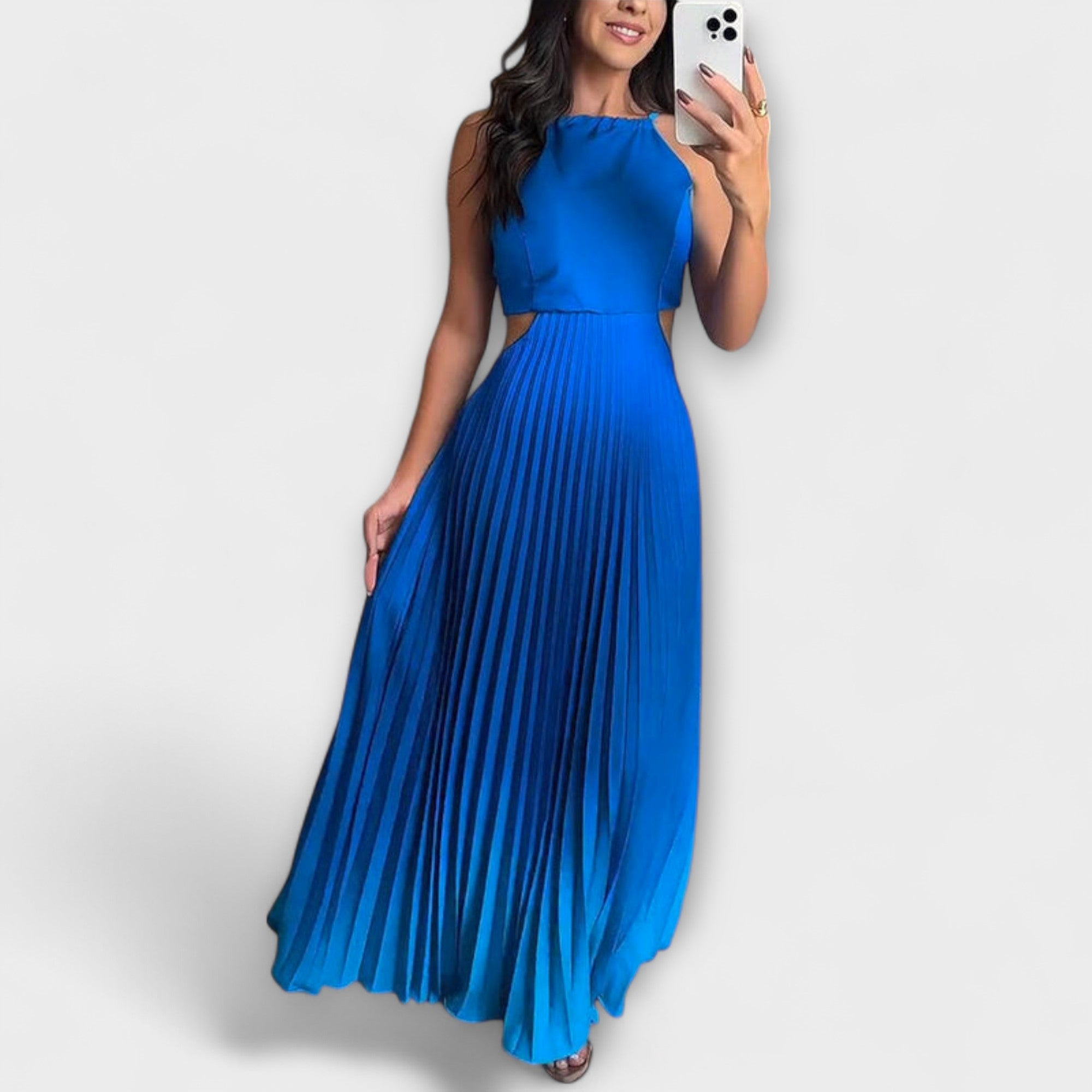 Haven - Stilfuld Rygfri Tie-Dye Maxi Kjole