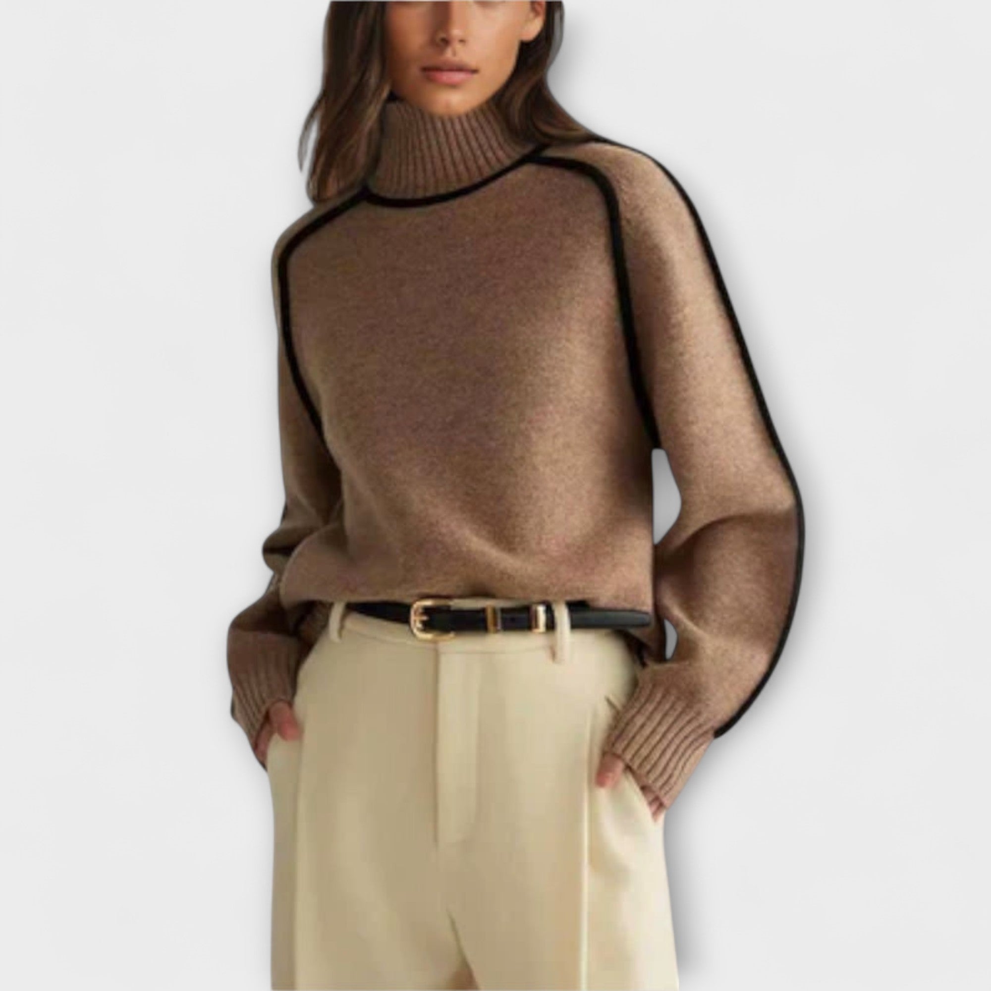 Emilie - Blød & Elegant Turtleneck Sweater