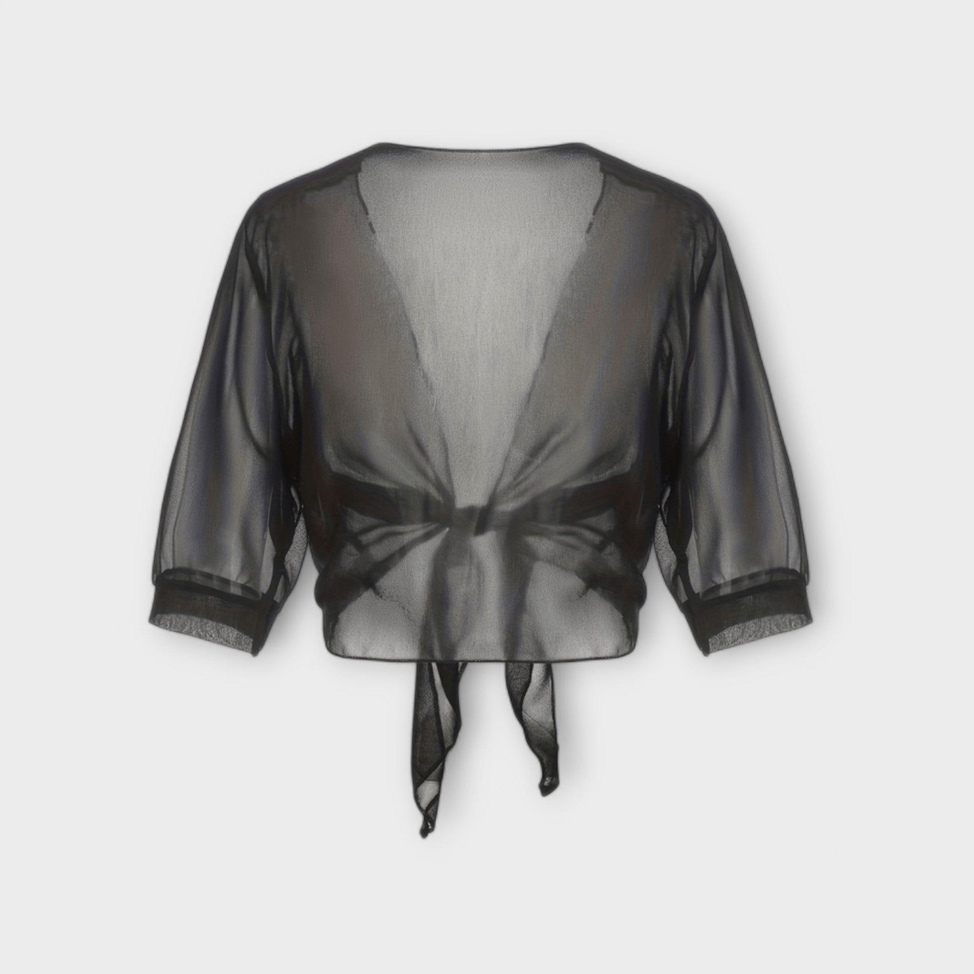 Olivia - Bluse med Åben Front