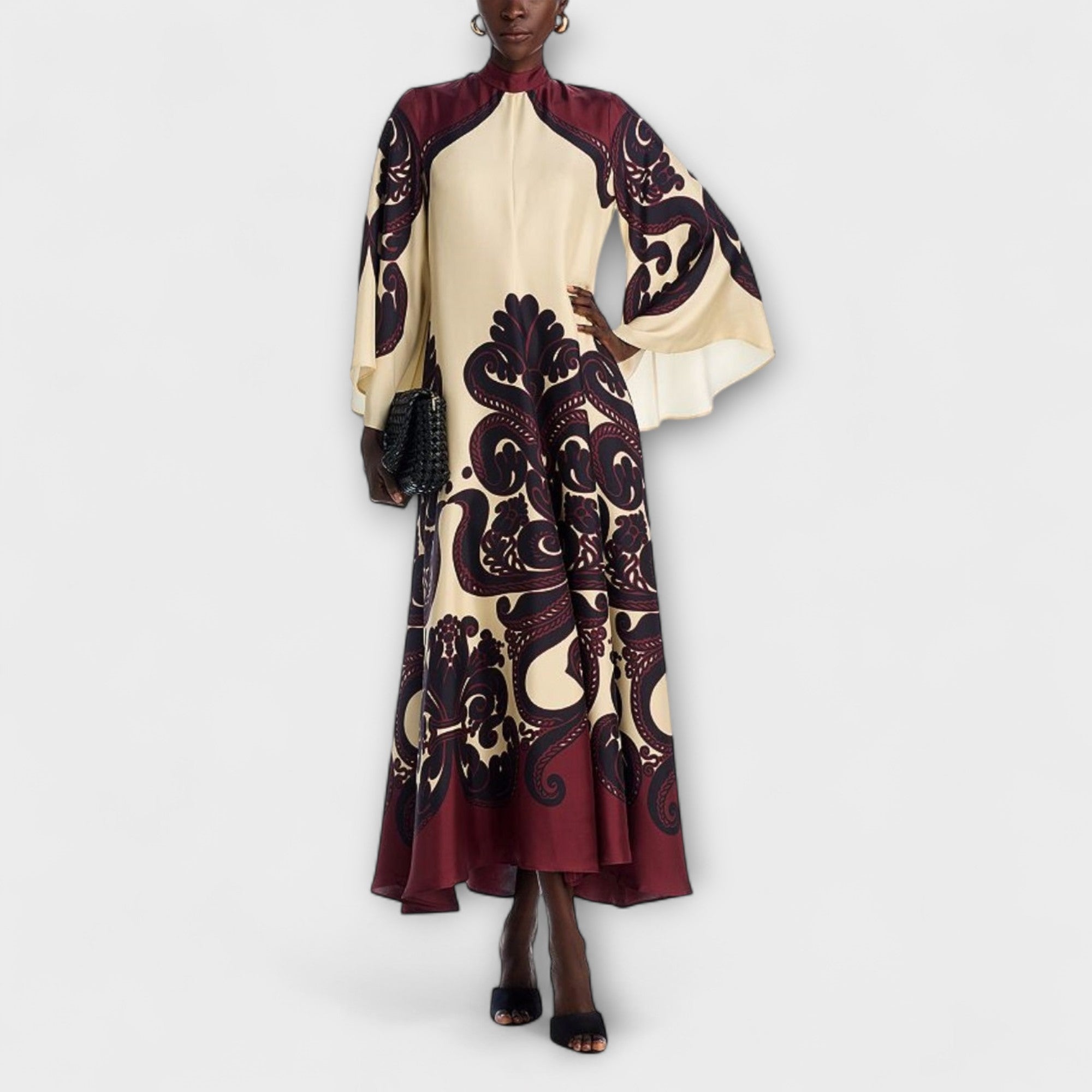 Lucy - Betagende Grenadilla Print Maxi Kjole til Ubesværet Elegance