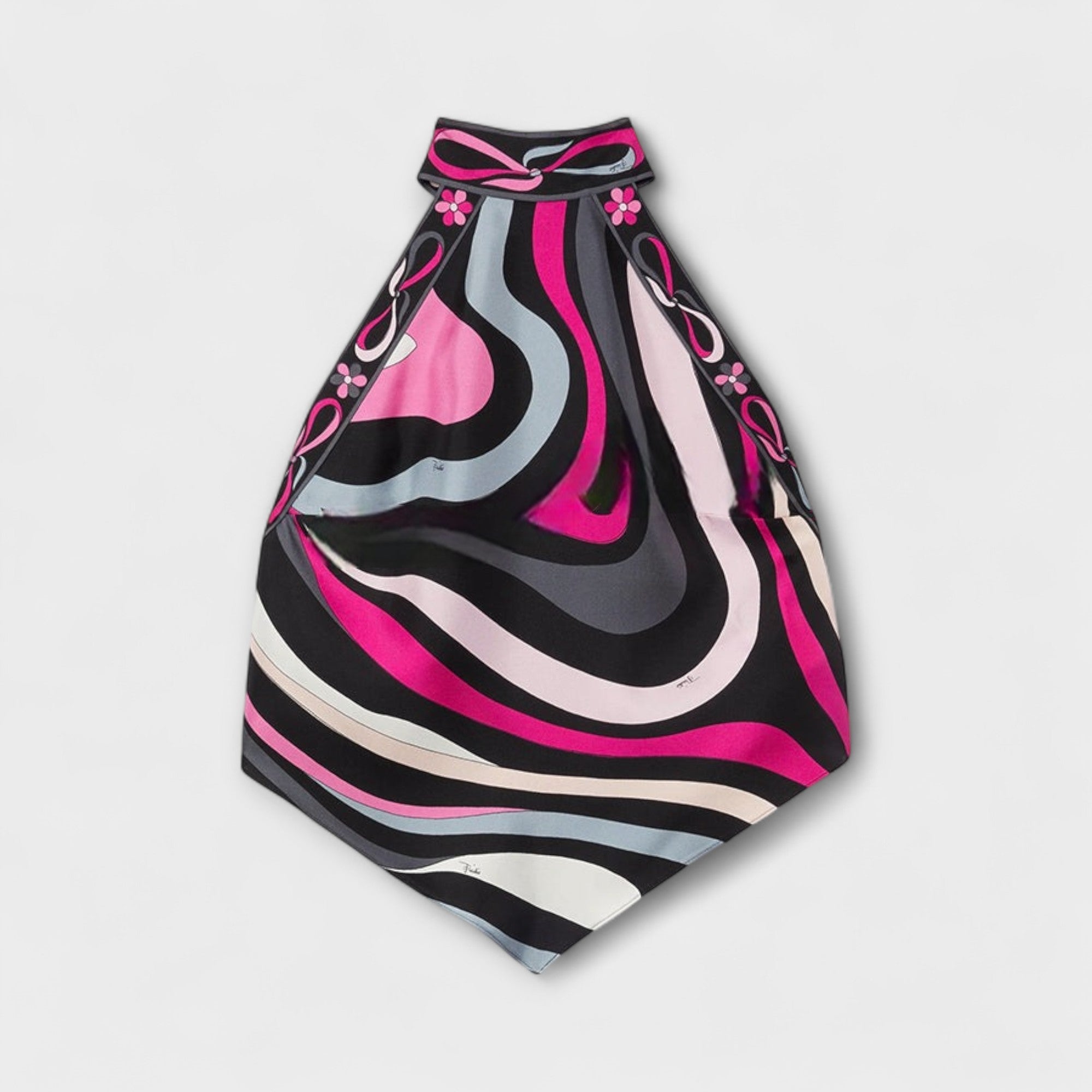 Everly - Sæt med Halter Top og Asymmetrisk Midi Nederdel