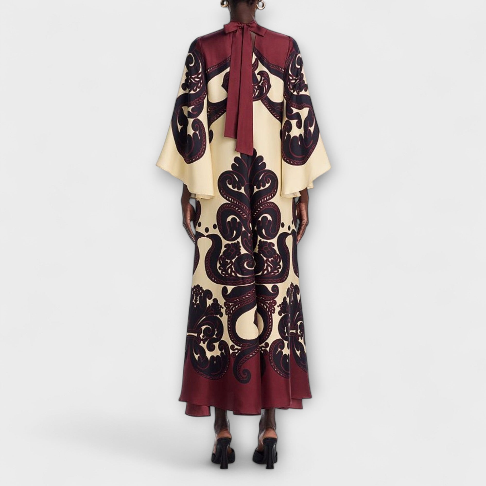 Lucy - Betagende Grenadilla Print Maxi Kjole til Ubesværet Elegance