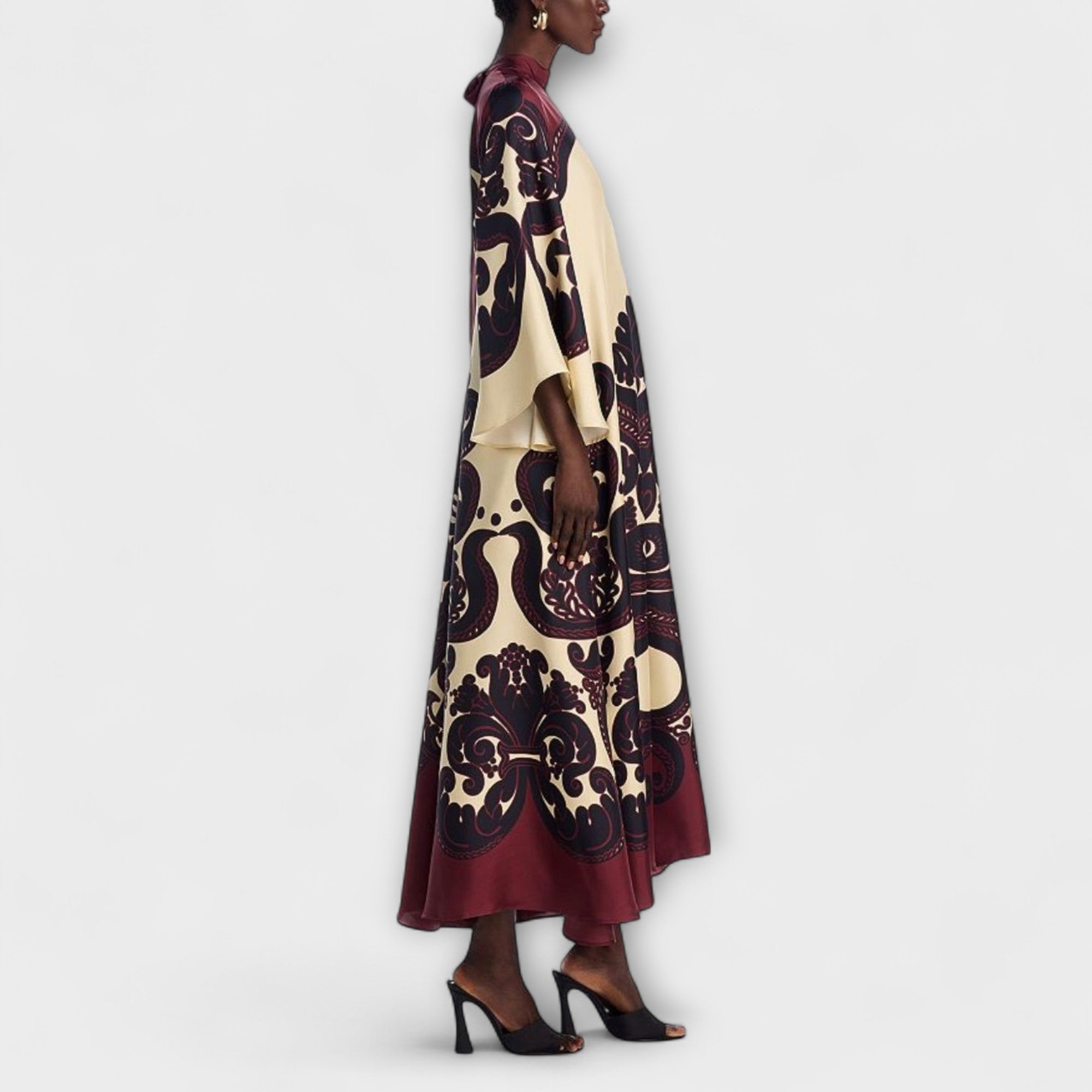 Lucy - Betagende Grenadilla Print Maxi Kjole til Ubesværet Elegance
