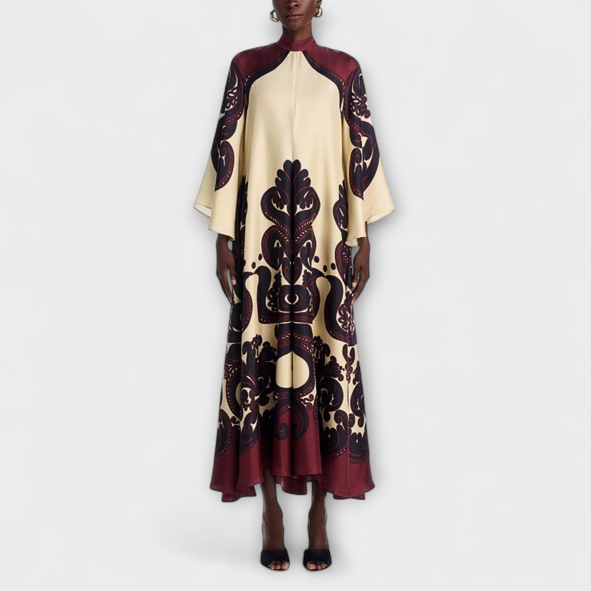 Lucy - Betagende Grenadilla Print Maxi Kjole til Ubesværet Elegance