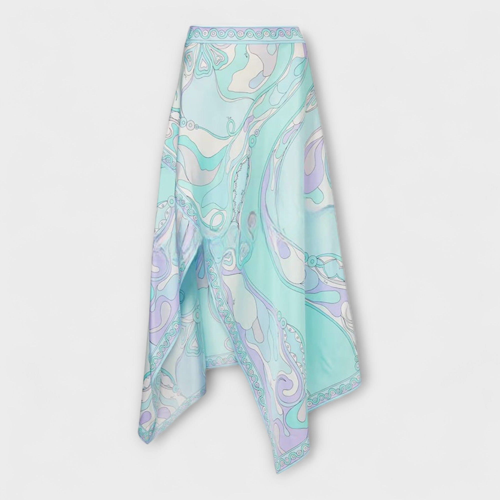 Everly - Sæt med Halter Top og Asymmetrisk Midi Nederdel