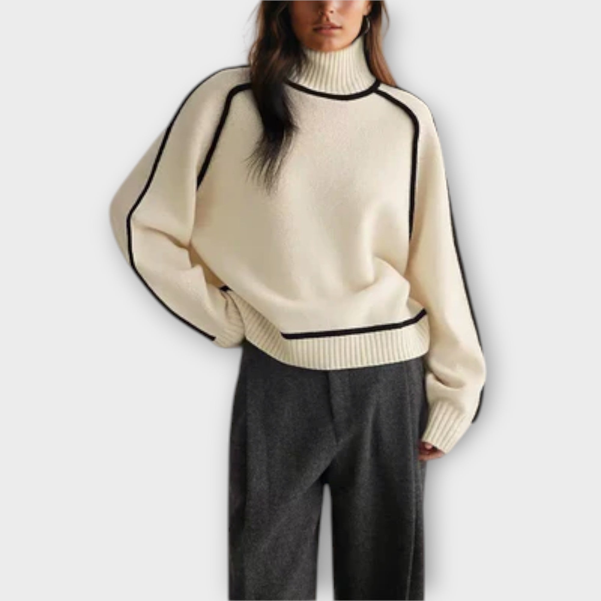 Emilie - Blød & Elegant Turtleneck Sweater