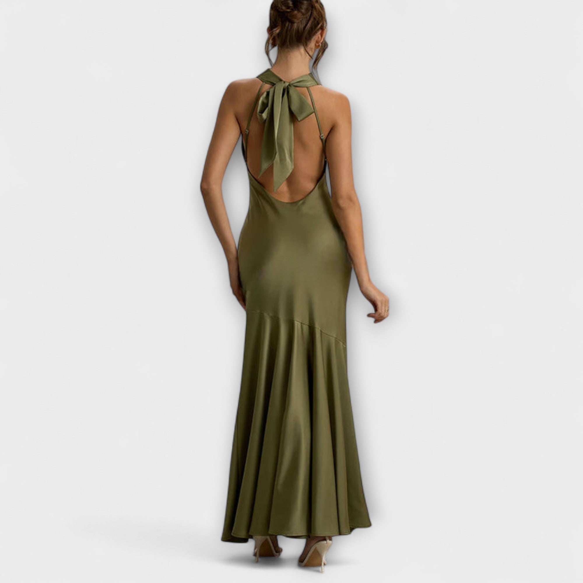 Lennon - Elegant Maxi Kjole i Satin