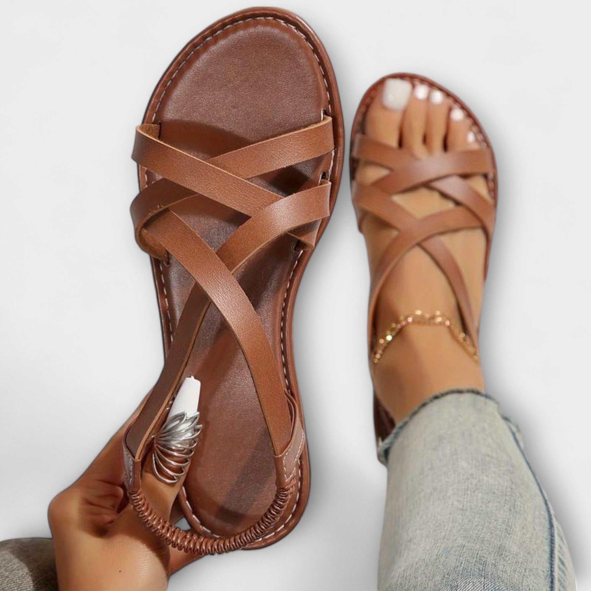 Deborah - Kvinders Sandaler med Lette Krydsremme