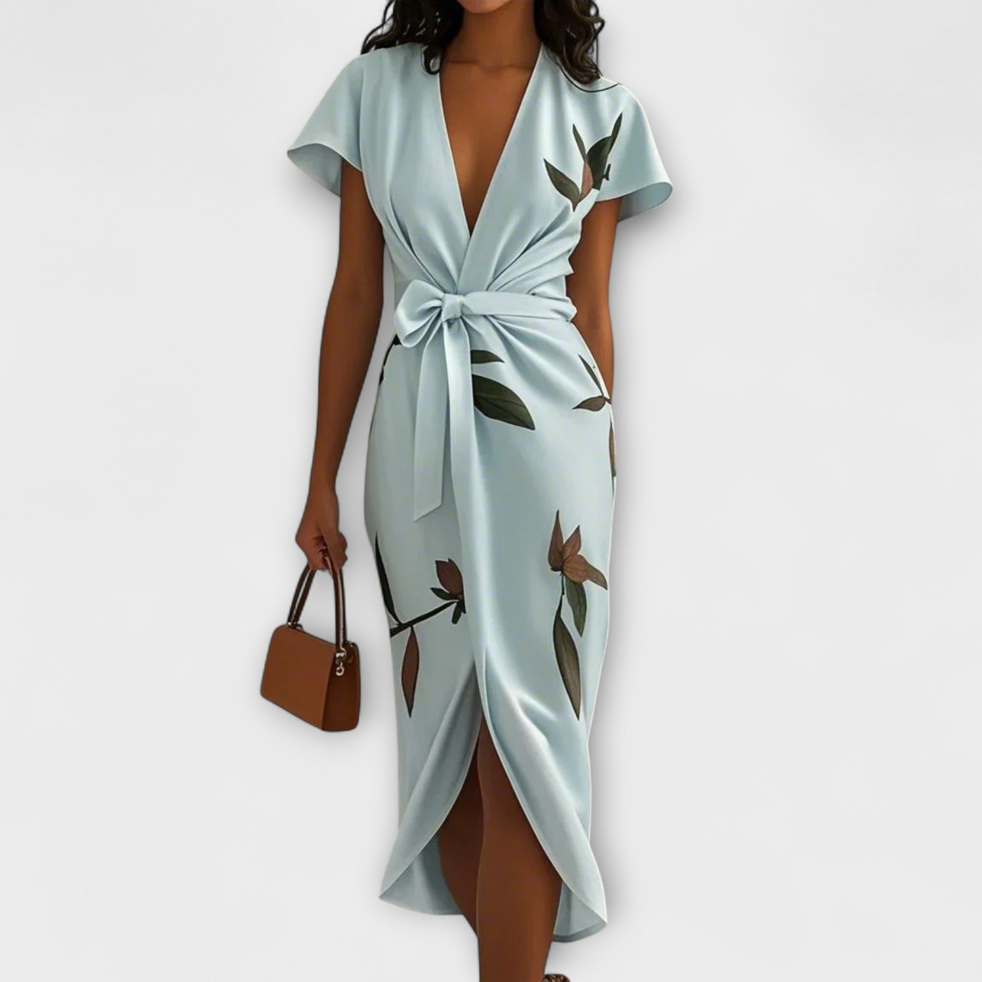 Satin Wrap Kjole