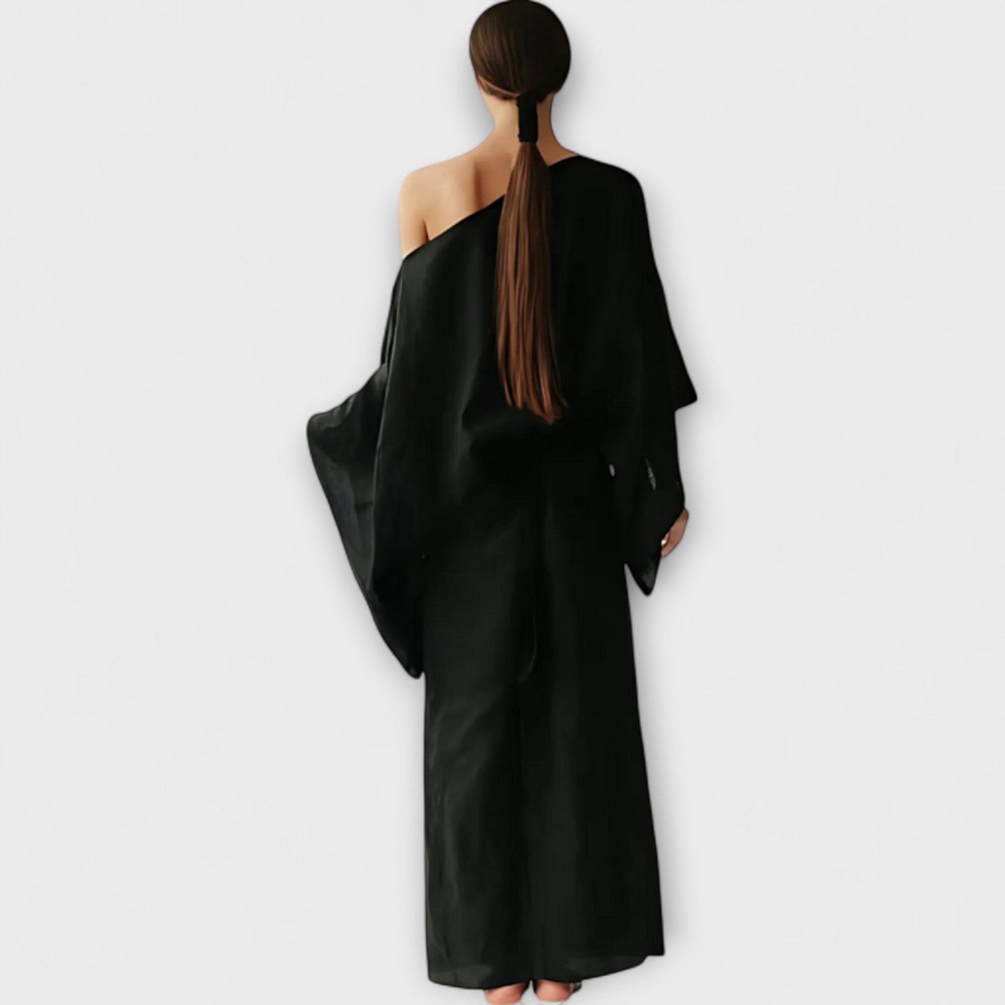 Dana - Kimono Kjole lavet af Linned og Bomuld