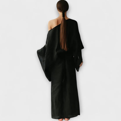 Dana - Kimono Kjole lavet af Linned og Bomuld