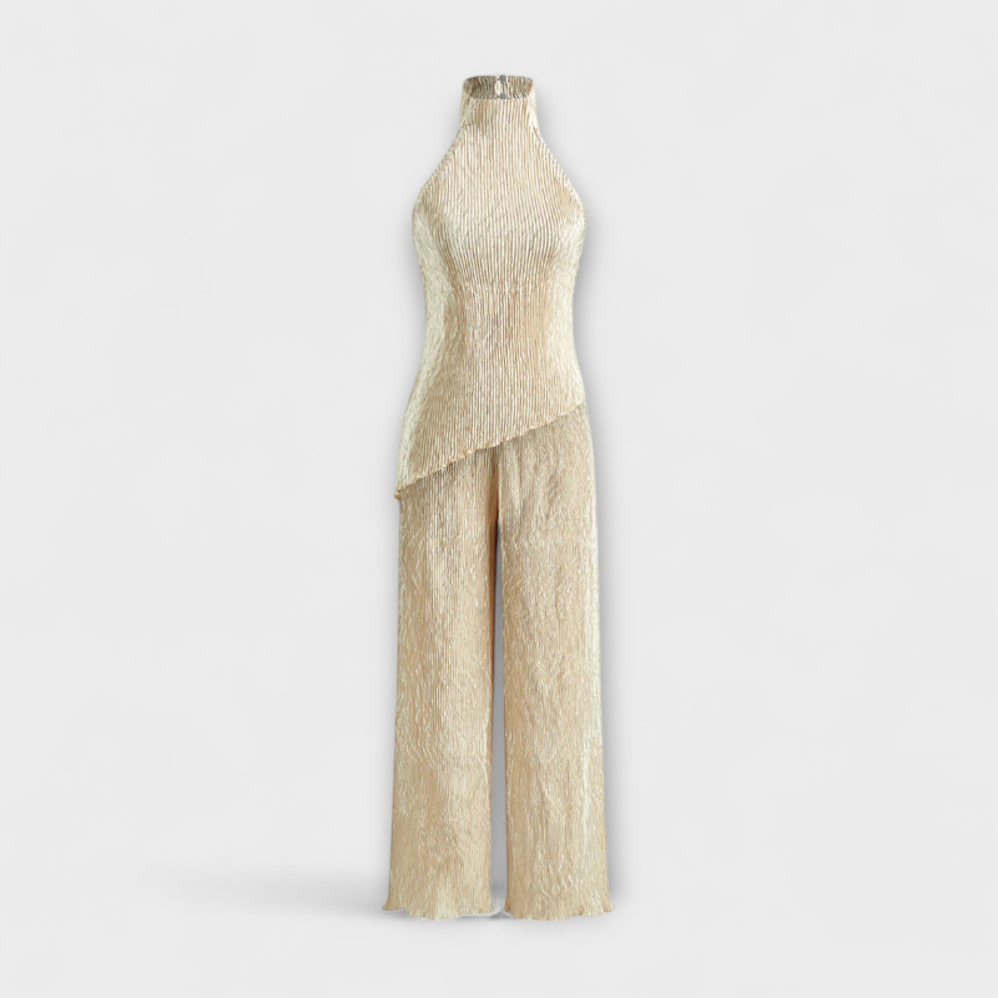 Pilarica - Elegant Plisseret Asymmetrisk Sæt
