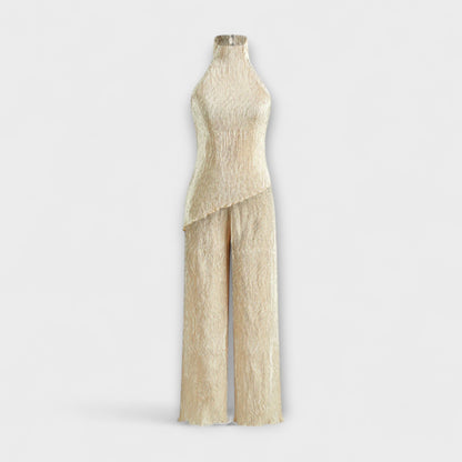 Pilarica - Elegant Plisseret Asymmetrisk Sæt