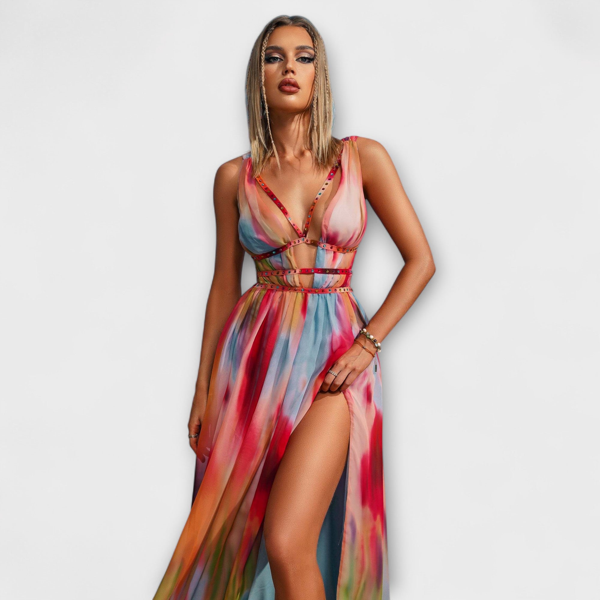 Freya - Malet Maxi Kjole
