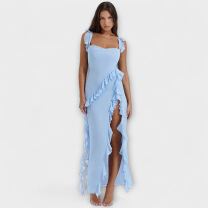 Lara - Stilfuld Maxi Kjole med Slids