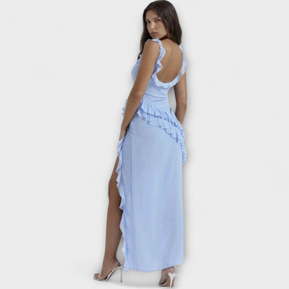 Lara - Stilfuld Maxi Kjole med Slids