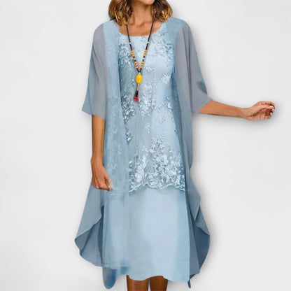 Danielle - Elegant To-delt Chiffon Kjole