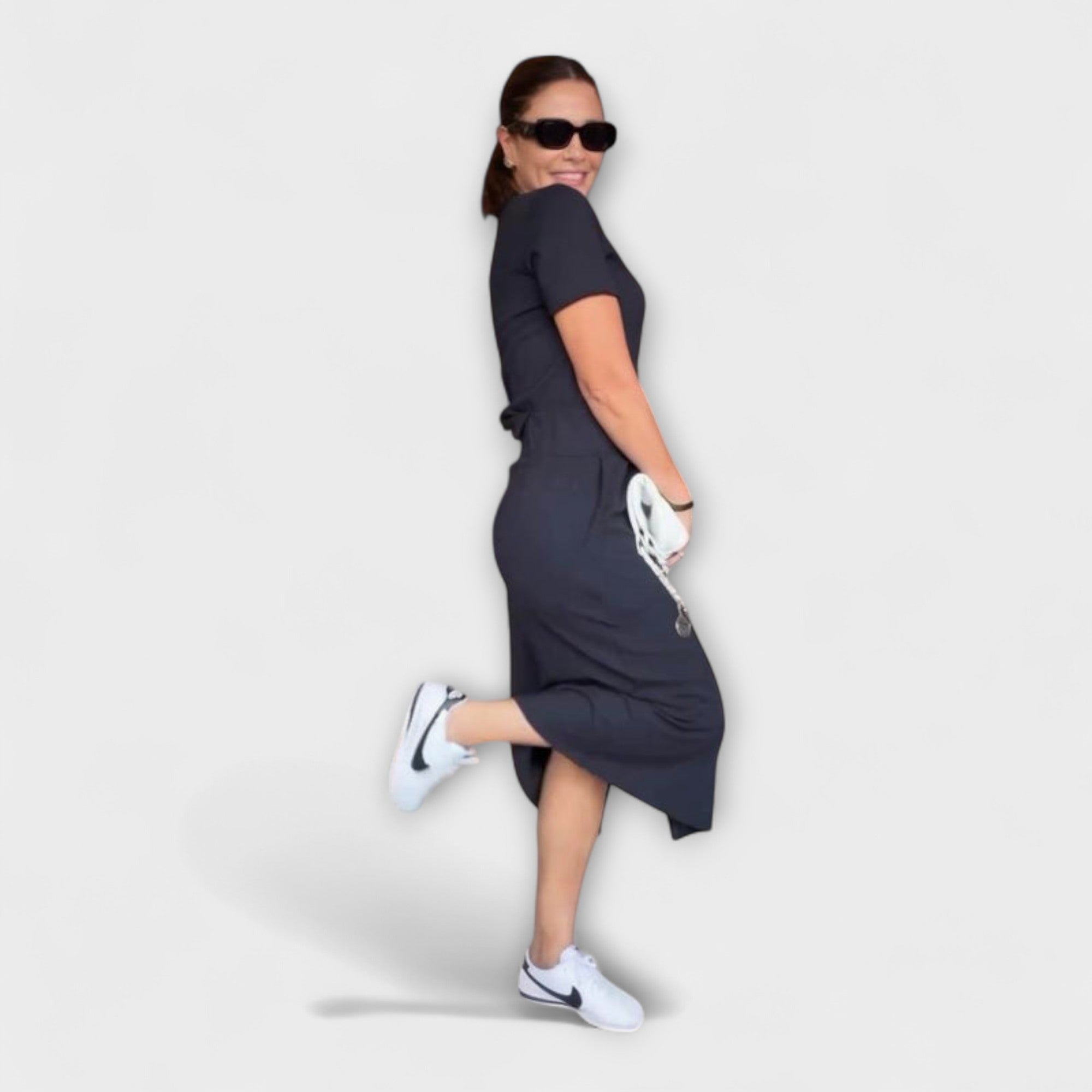 Danielle - Elegant V-Hals Top med Skørt