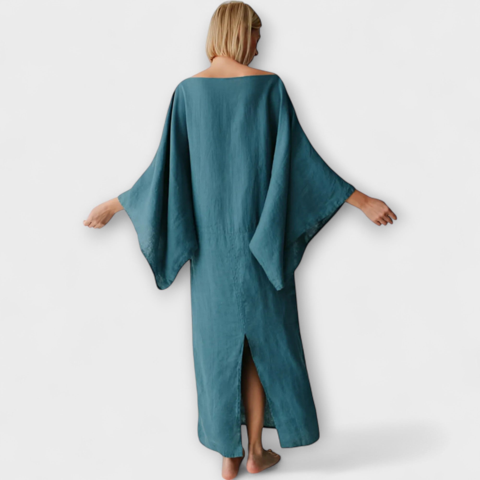 Dana - Kimono Kjole lavet af Linned og Bomuld