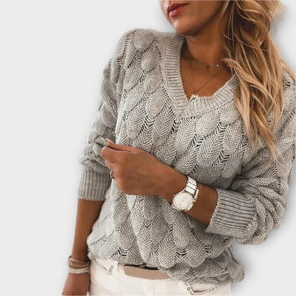 Noemier - Pullover med V-hals