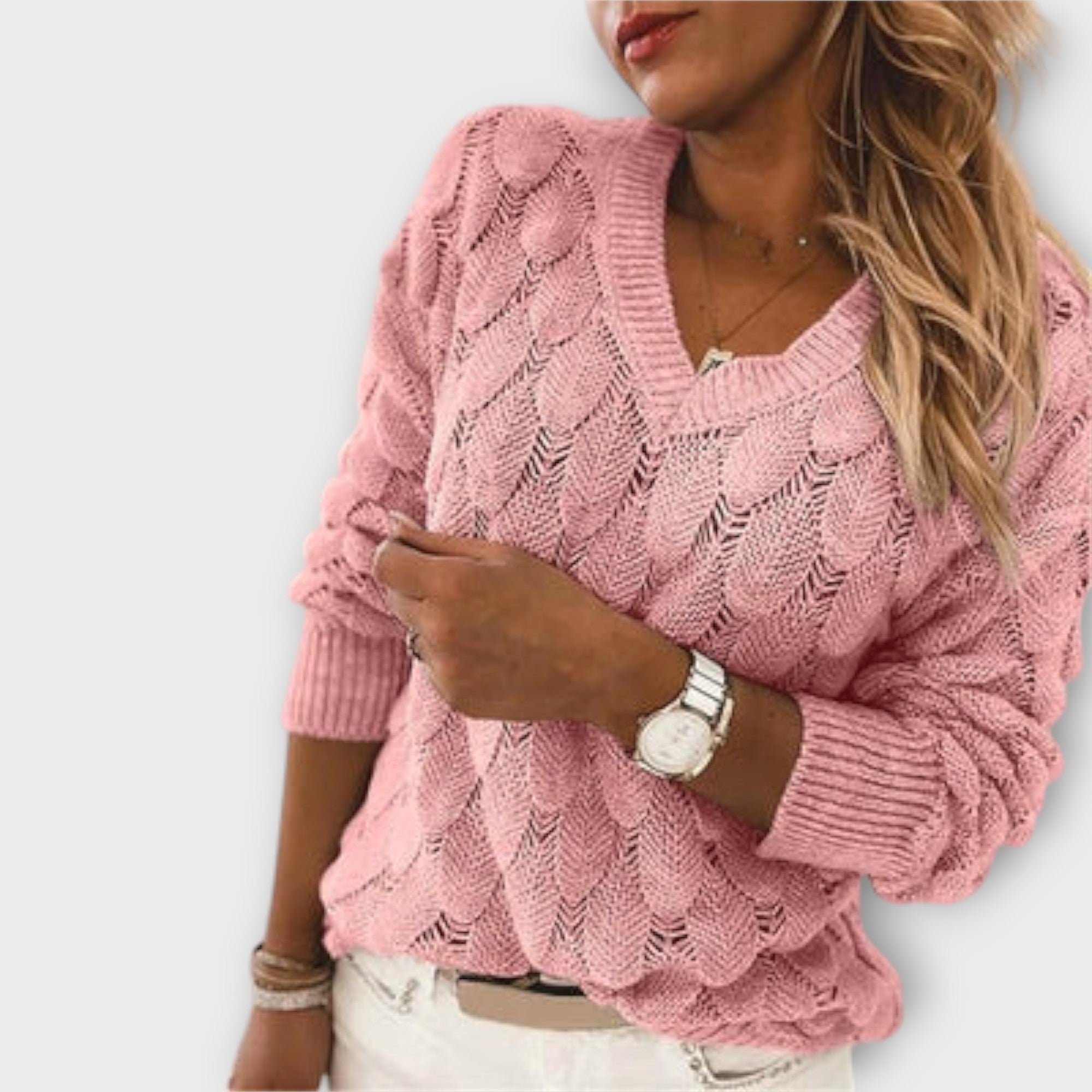 Noemier - Pullover med V-hals