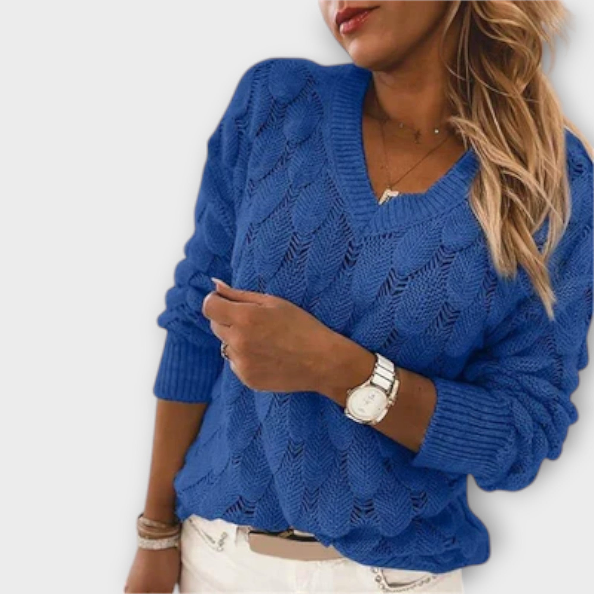 Noemier - Pullover med V-hals