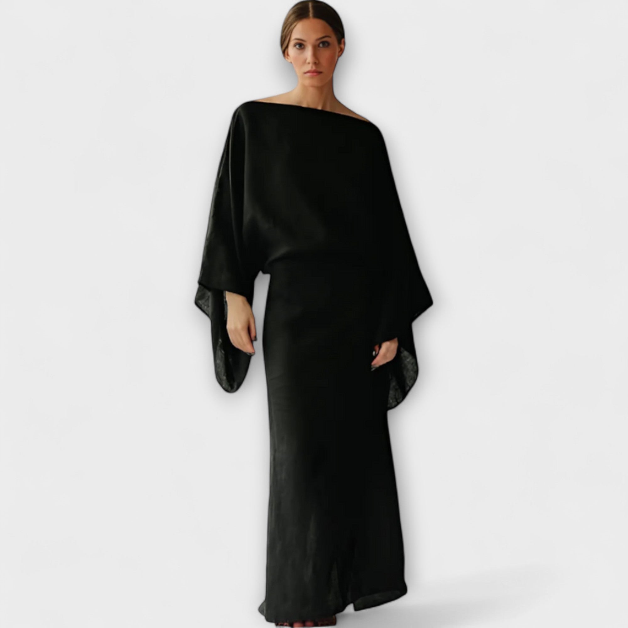 Dana - Kimono Kjole lavet af Linned og Bomuld